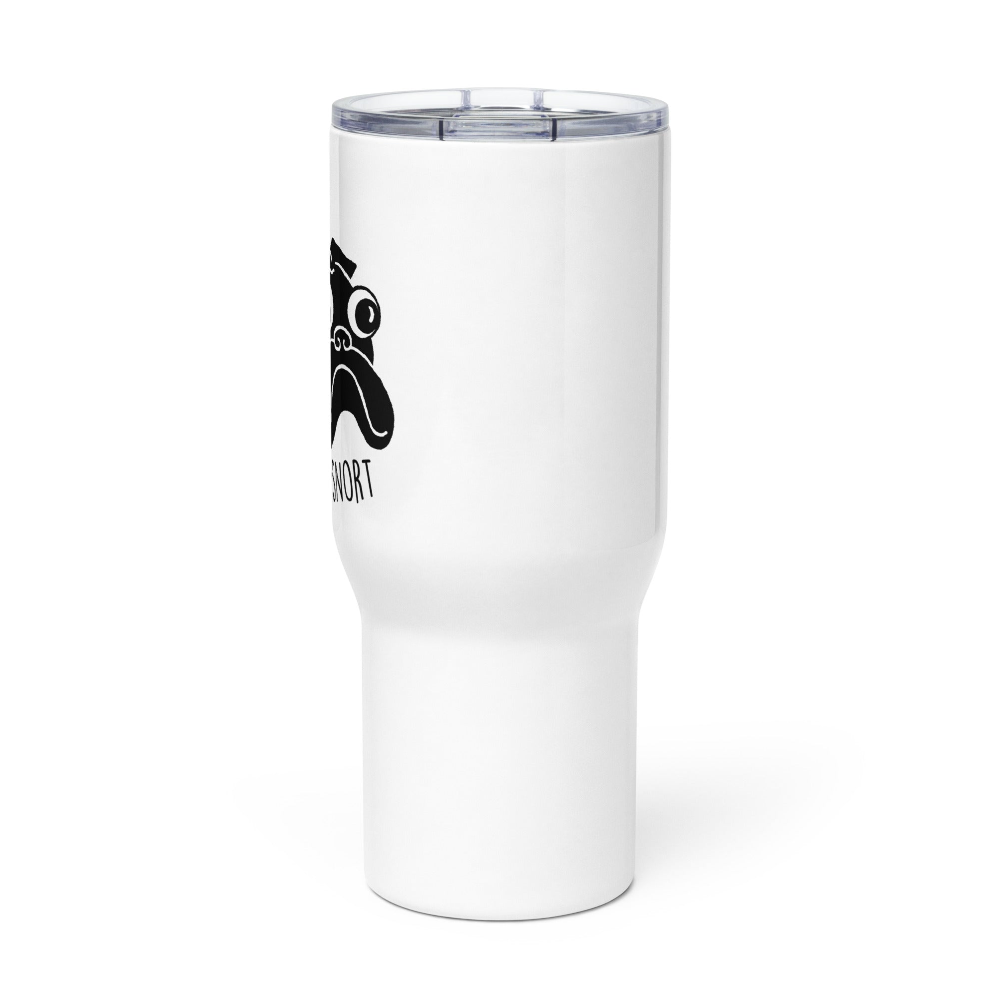 Love in Every Snort Travel Mug | Black Pug