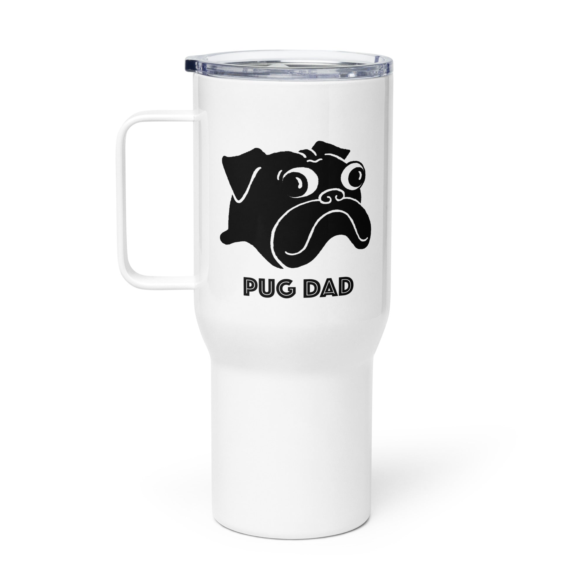 Pug Dad Travel Mug | Black Pug