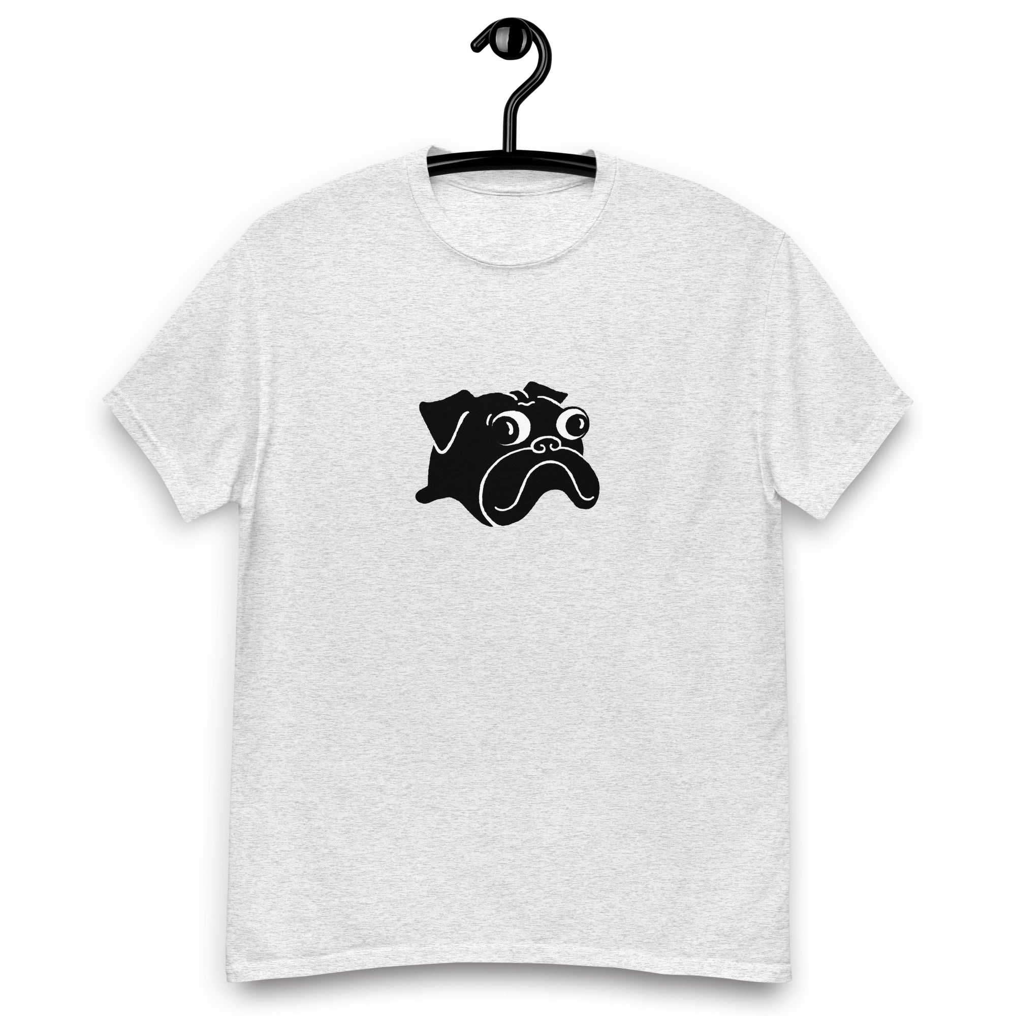 Pug Head T-shirt | Black Pug