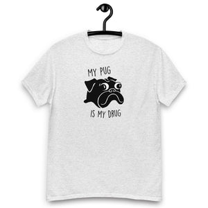 My Pug is My Drug T-shirt |  Black Pug