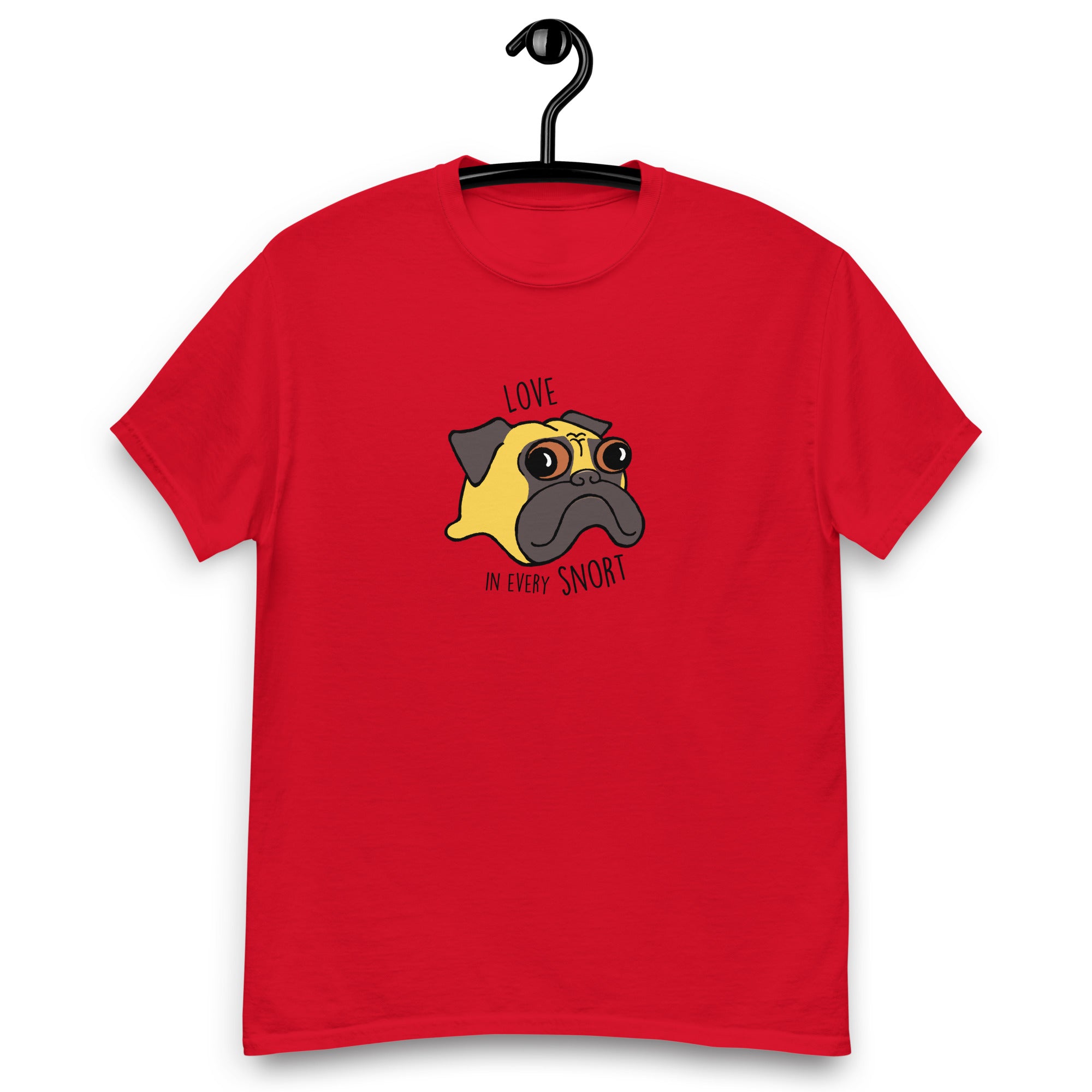 Love in Every Snort T-shirt | Fawn Pug