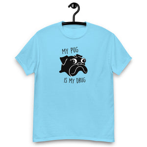 My Pug is My Drug T-shirt |  Black Pug