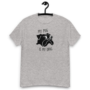 My Pug is My Drug T-shirt |  Black Pug