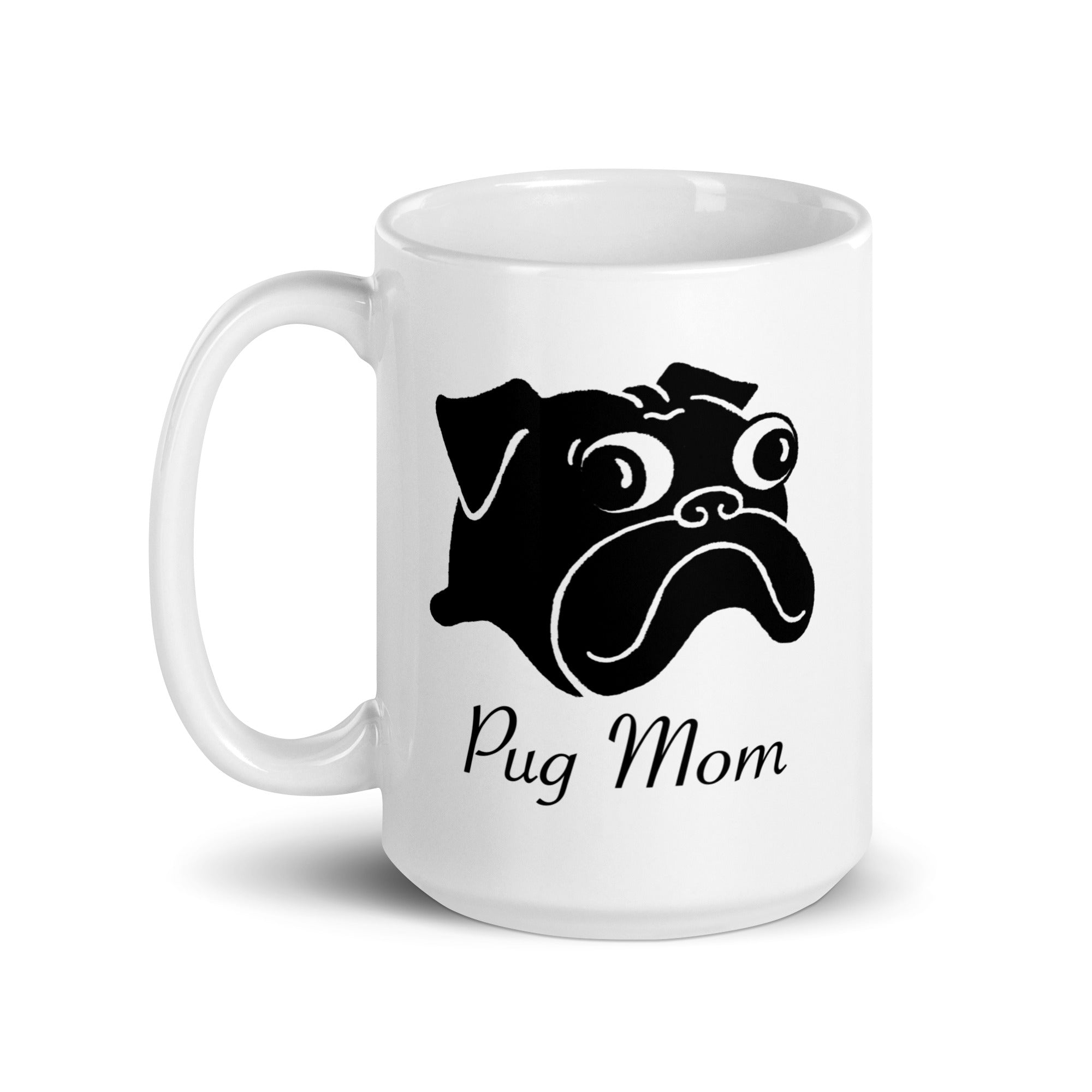 Pug Mom Coffee Mug | Black Pug