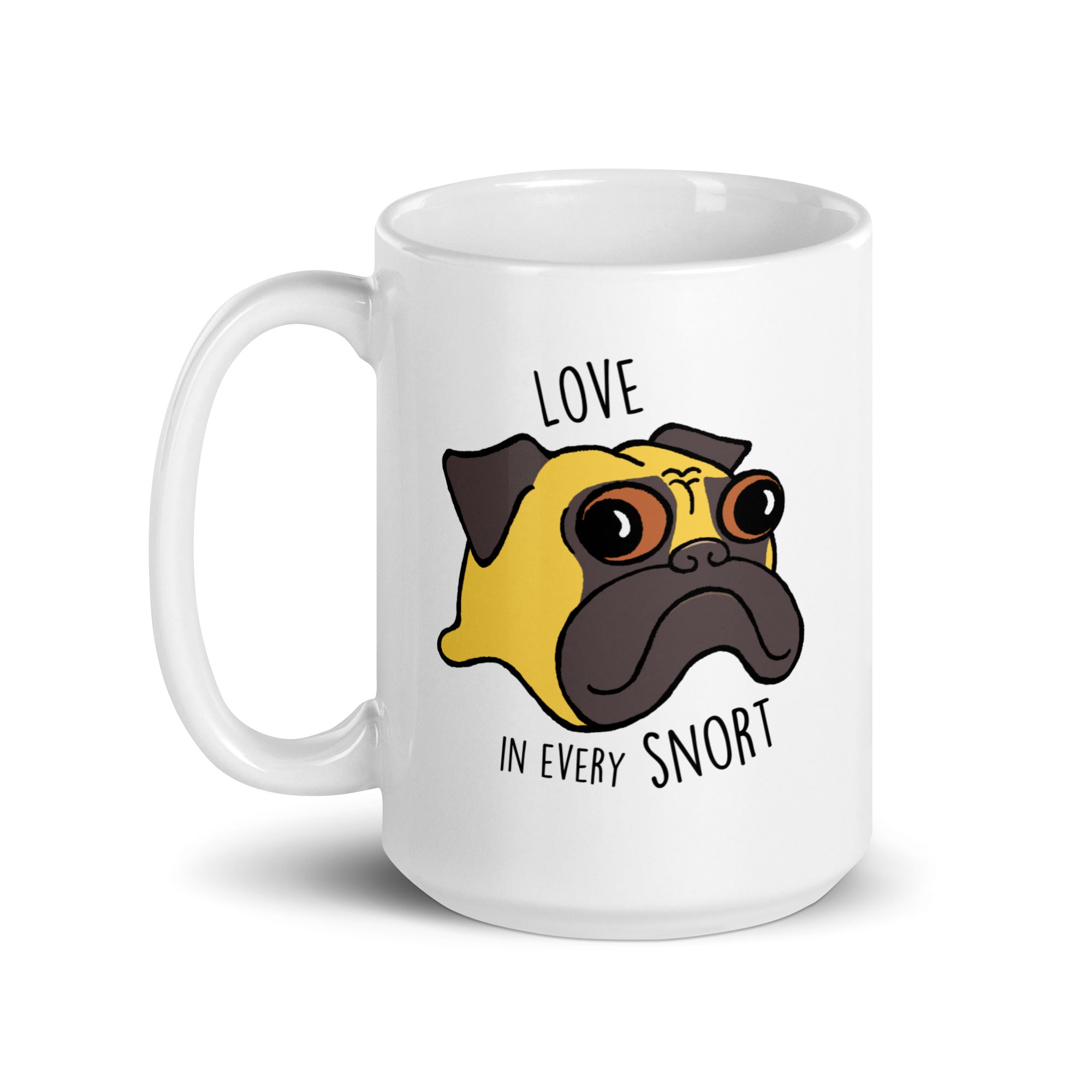 Love in Every Snort Coffee Mug | Fawn Pug