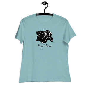 Pug Mom T-shirt | Black Pug