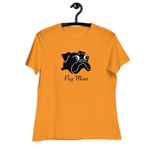 Pug Mom T-shirt | Black Pug