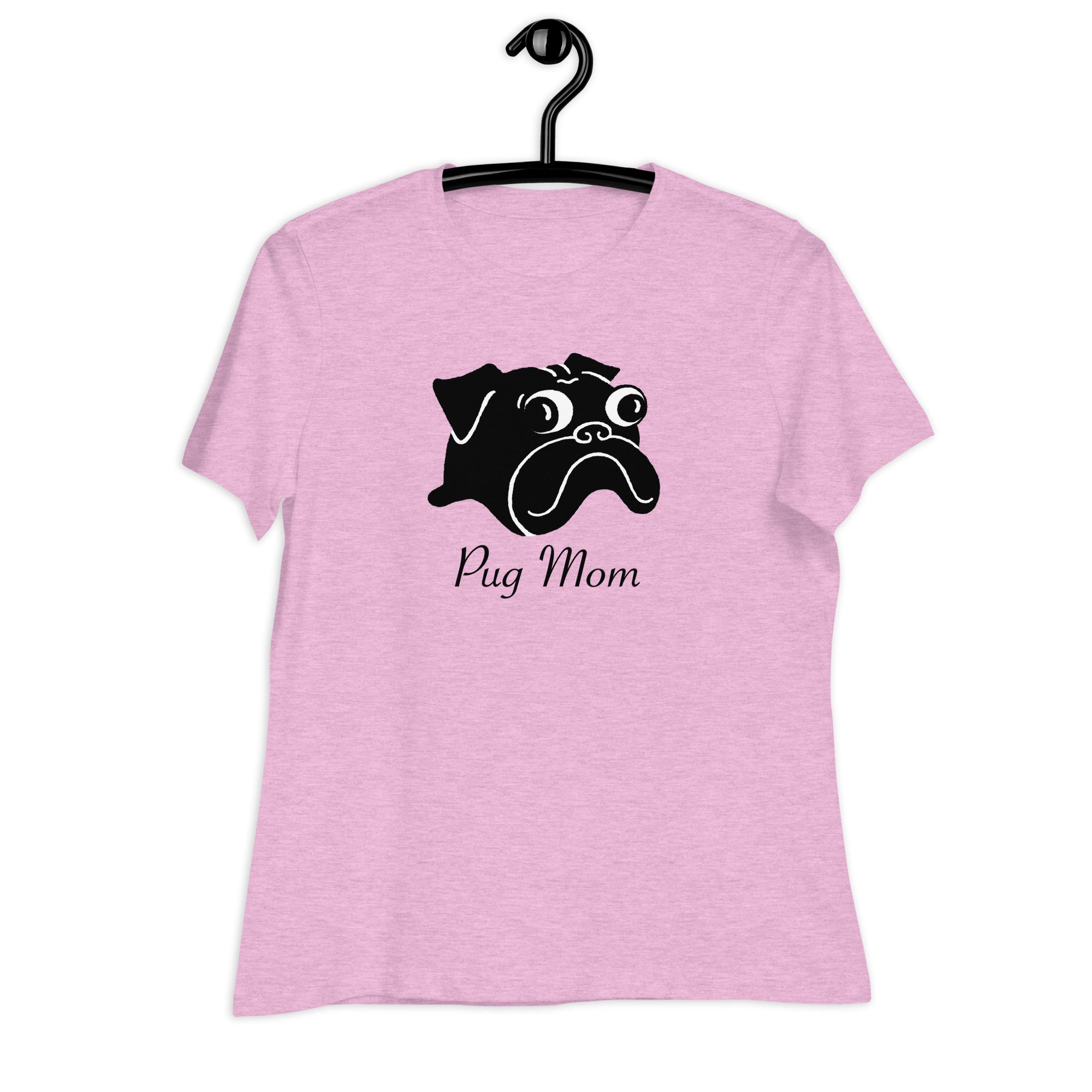 Pug Mom T-shirt | Black