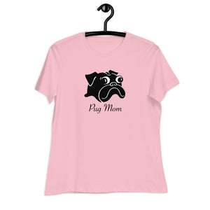 Pug Mom T-shirt | Black Pug