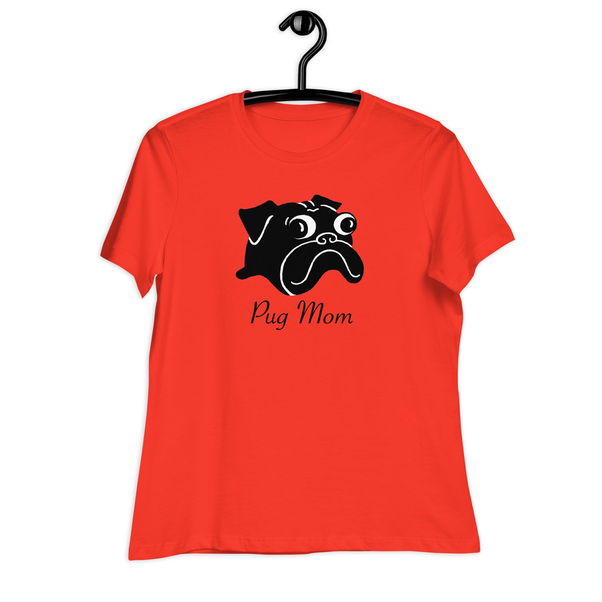 Pug Mom T-shirt | Black
