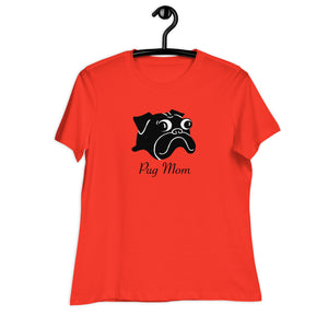 Pug Mom T-shirt | Black Pug